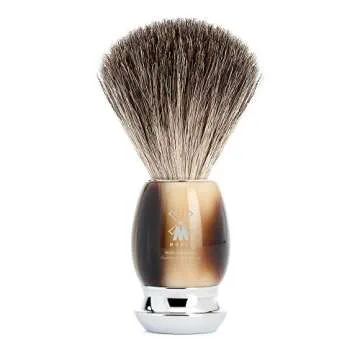 MÜHLE VIVO 4-piece Pure Badger Modern Safety Razor Luxury Wet Shaving Set - Perfect for Every Day Use, Barbershop Quality Close Smooth Shave