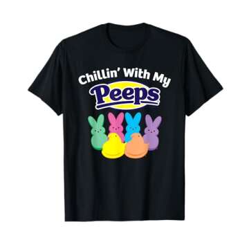 Peeps Black Easter T-Shirt Classic Fit Animal Print
