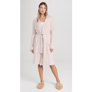 Barefoot Dreams CozyChic Lite HE Robe in Faded Rose-Pearl