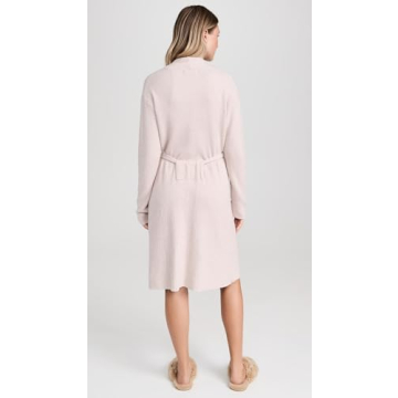 Barefoot Dreams CozyChic Lite HE Robe in Faded Rose-Pearl
