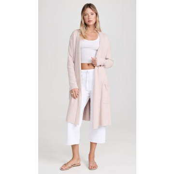 Barefoot Dreams CozyChic Lite HE Robe in Faded Rose-Pearl