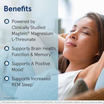 Jarrow Formulas Magnesium L-Threonate, MagMind Brain Supplements for Memory Support, 90 Veggie Capsules, Up to a 30 Day Supply