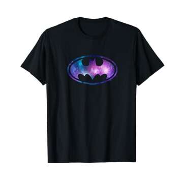 Batman Galaxy Signal T-Shirt - A Cosmic Tribute to the Dark Knight