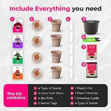 Grow Your Own Bonsai Tree Kit | Complete Beginner-Friendly Set for Plant Lovers