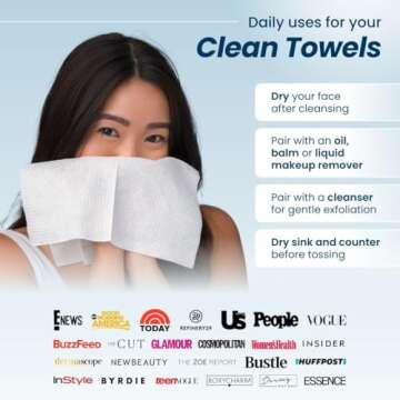 Clean Skin Club Clean Towels: Biobased & Cruelty-Free Face Towels