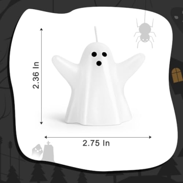 Halloween Ghost Candles - Spooky 10 Pack