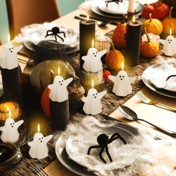 Halloween Ghost Candles - Spooky 10 Pack