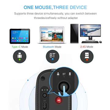 VssoPlor Type C Wireless Mouse-Gold