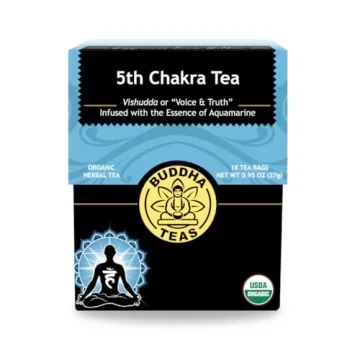 Buddha Teas 5th Chakra Tea - Organic Herbal Infusion for Communication & Creativity
