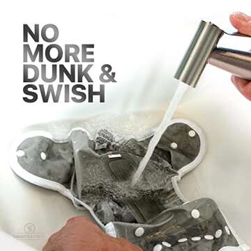 Easy-Install Cloth Diaper Sprayer for Toilets – Luxury Handheld Bidet Attachment – Multi-Use Toilet Faucet with Simple Pressure Control (Straight Sprayhead)