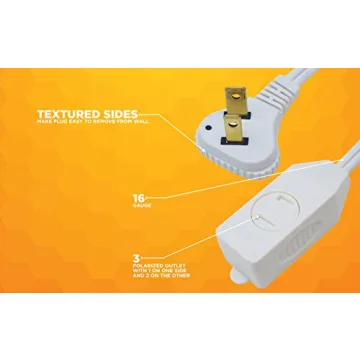 Woods 7ft Slimline Flat Plug Extension Cord for Home