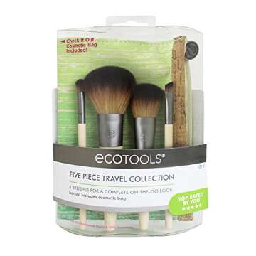 EcoTools 5 Piece Travel Brush Set for Flawless Makeup