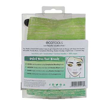 EcoTools 5 Piece Travel Brush Set for Flawless Makeup