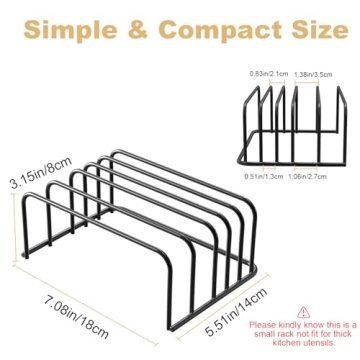 Fikoksol Cutting Board Organizer for Stylish Kitchen Storage