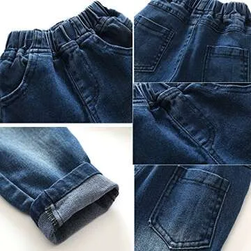 Kimocat Baby Boys Clothing Set Fashion Casual Suit Long Sleeve and Denim Pants