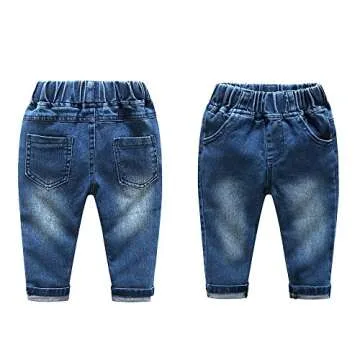 Kimocat Baby Boys Clothing Set Fashion Casual Suit Long Sleeve and Denim Pants