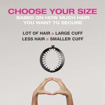 PuffCuff Original 5” Curly Hair Clip for Thick Hair