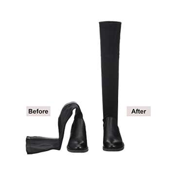 Tatuo Boot Stretcher Shape Inserts High Boot Support for Men and Women (8 Pack, 12 Inches), black, as picture show