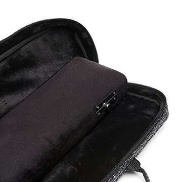 Beaumont Black Sparkle Flute Case for Musicians
