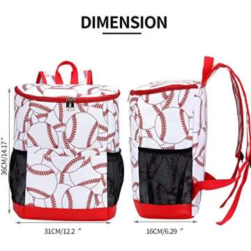 Cooler Backpack Women Leopard Leak Proof Backpack Cooler Bags Lightweight Soft Lunch Backpack with Cooler Compartment,Wine Cooler for Hiking Camping,24 cans…