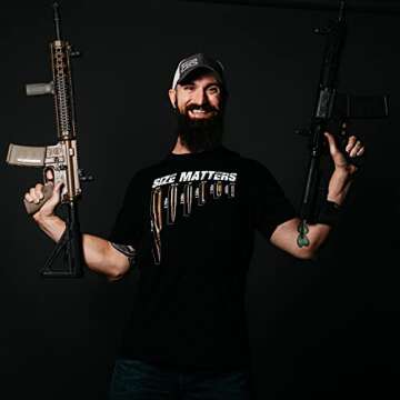 Grunt Style Size Matters Men's T-Shirt (Black, Large)