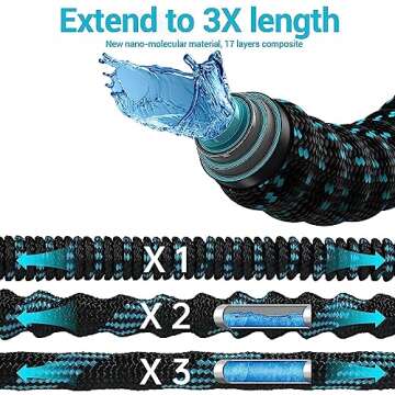75 ft Expandable Garden Hose with 10 Spray Nozzle