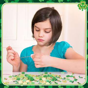 260pcs St. Patrick's Day Shamrock Wooden Buttons - DIY Crafts