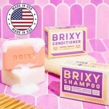 BRIXY Balancing Shampoo & Conditioner Bar Set for All Hair Types