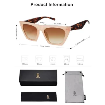 Trendy Oversized Cateye Sunglasses for Women