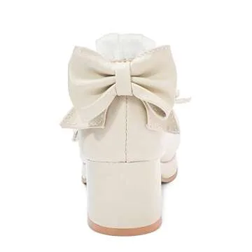 LUXMAX Stylish Mary Jane Pumps with Bow - Kawaii Chic
