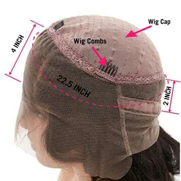 LIKE HER 360 Body Wave Lace Frontal Wig Pre Plucked with Baby Hair Brazilian Lace Front Human Hair Wigs for Women Unprocessed Virgin Human Hair Wigs 150% Density Natural Hair Line 20 inch…