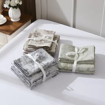 BISELINA Vintage Linen King Duvet Cover Set - Breathable Style