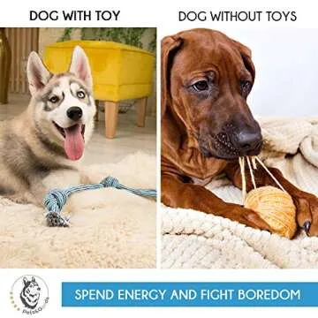 Pets&Goods Dog Rope Toy for Active Chewers, Heavy Duty Rope Toy for Small Breed, Washable 100% Cotton Dog Chew Toys, Tug of War Dog Toy, Pack of 9 Puppy Teething Toys (Small Breed, 9, Count)