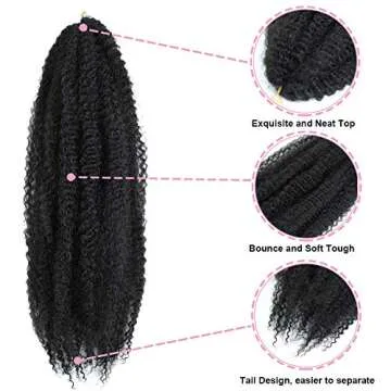 Marley Twist Hair 24 Inch Extensions for Stylish Looks
