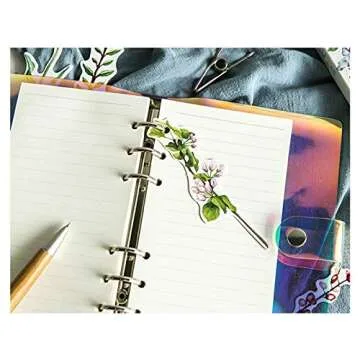 Colorful Flower Bookmarks, 30 PCS (Unknown Flower)