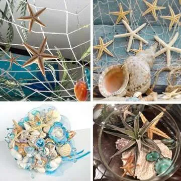 QEQEKAKA 100 PCS Starfish for Crafts 0.4" to 1" Natural Small Starfish Decor Bulk, Mini Starfish for Wedding Beach Theme Decor Home DIY Crafts Decor