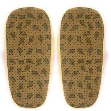 OoohGeez! Kids Funny Fuzzy Donut Slippers - Cute Cozy Non-Slip House Shoes for Boys & Girls, Donut J...