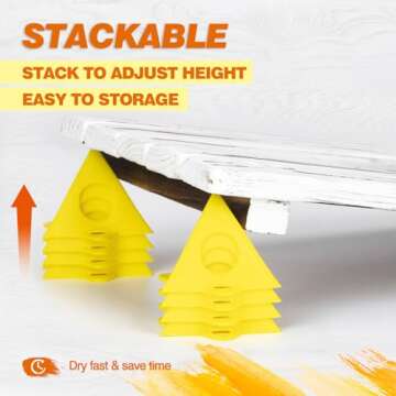 KATA Painters Pyramid Stands - 32pcs Painting Risers & Supports