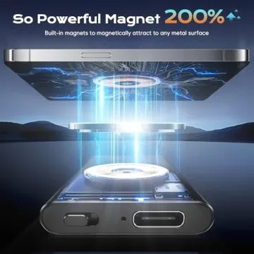 Magnetic Voice Activated Recorder with AI Noise Cancellation