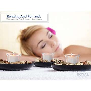 Royal Imports Candle Holder Hanging Oyster Votive Tealight Glass for Wedding, Birthday, Holiday & Home Decoration, Set of 36