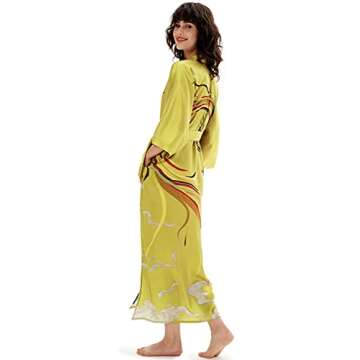 Luxurious Long Kimono Robe for Elegant Sleepwear