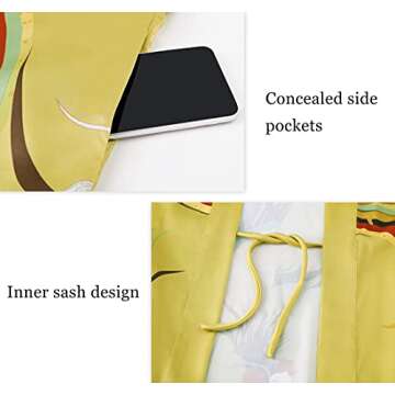 Luxurious Long Kimono Robe for Elegant Sleepwear