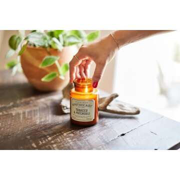 Paddywax Artisan Apothecary Candle, Tobacco & Patchouli