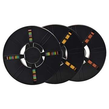 Eryone Silk PLA Filament Bundle, 1.75mm, 1.1 LBS/Spool, 3 Spools Pack, Dimensional Accuracy +/- 0.05 mm, 1.5kg (3.3LBS) / Pack (Gold/Rainbow/Copper) …