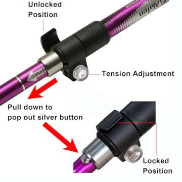 A ALAFEN Ultralight Hiking Trekking Pole for Everyone
