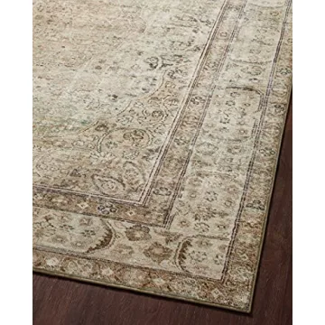 Loloi II Margot Collection Sample Rug, Antique/Sage 18"x18"