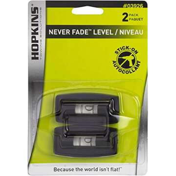 Hopkins Towing Solutions 03926 Never Fade Two Way Stick-on Level, Black