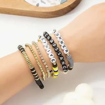 Sirdplay 2024 Renaissance Merch Bracelets Set,Renaissance Tour Outfit,Renaissance Accessories for Women men Bey Fans (Renaissance) (Bey)