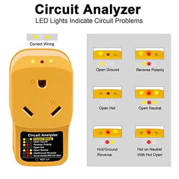 Rapify RV Surge Protector 30 Amp with LED Indicators and 1050J Protection