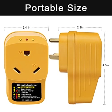Rapify RV Surge Protector 30 Amp with LED Indicators and 1050J Protection